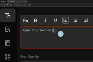 How-do-I-add-text-on-the-ArtAdjust-canvas